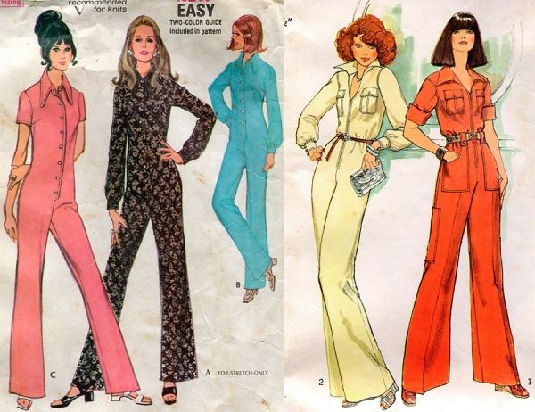 Женские комбинезоны 1970 годов